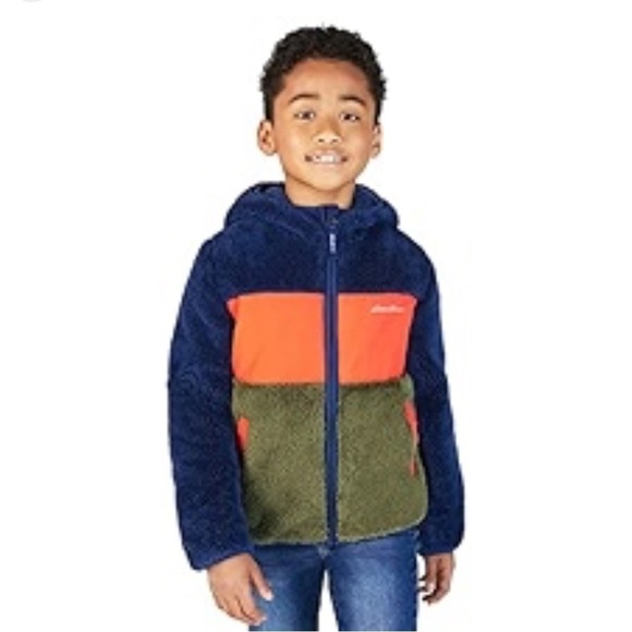 Eddie Bauer Other - Eddie Bauer Kids' Jacket Full Zip Ultra Soft Sherpa Fleece Hoodie size L